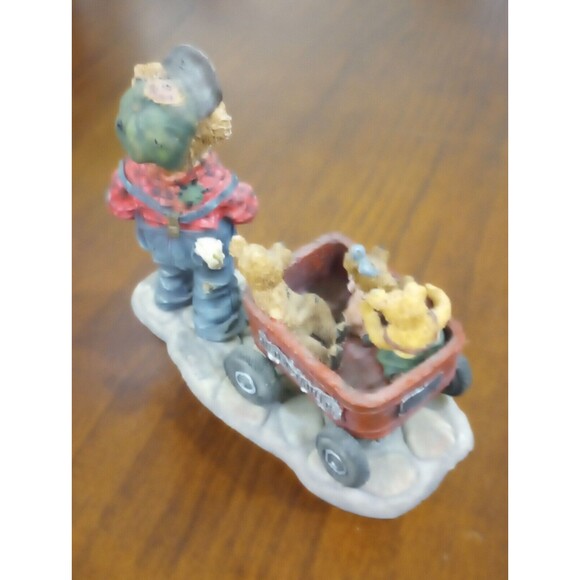 Boyd's Bears Huck w/ Mandy Zoe and Zack...Rollin Along Figurine #227727 1995 - Picture 3 of 3